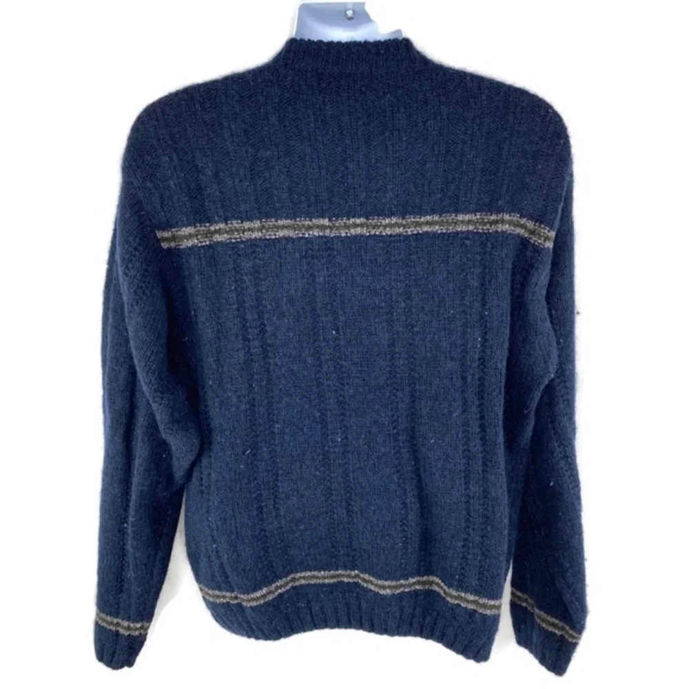 Roundtree & Yorke Navy Wool Blend Sweat…